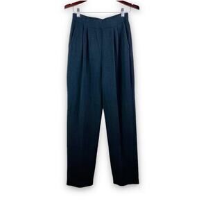 Vintage St John Size 4 Santana Dress Pants Classic Wool Knit Black